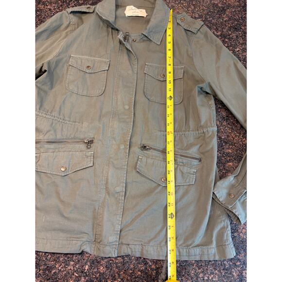 Lily Aldridge for Velvet Olive Green Jacket Cotton Size XL - Picture 8 of 12